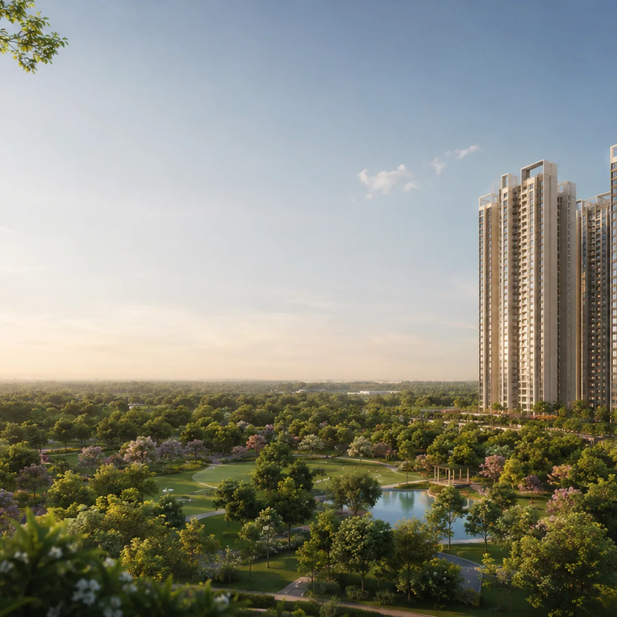 Lodha Hoskote aerial view of the development
